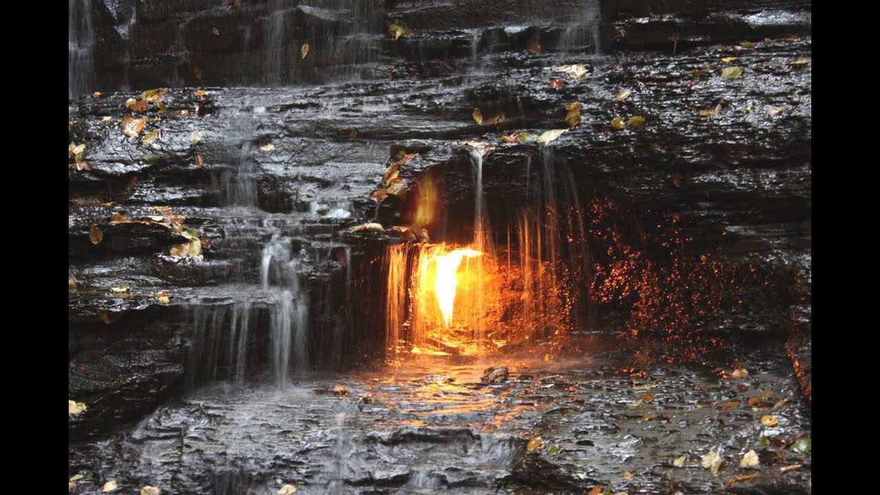 Mystery of Eternal Flame Falls at Chestnut Ridge Park, New York - YouTube