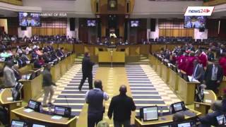 FULL INTERACTION: Mbete calls for EFF to be forcibly removed from Parliament