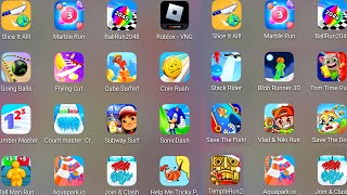 Tom Time Rush,Number Master,Aquapark.io,Subway Surf,Sonic Dash,Save The Fish,Vlad & Niki Run,Temple screenshot 5