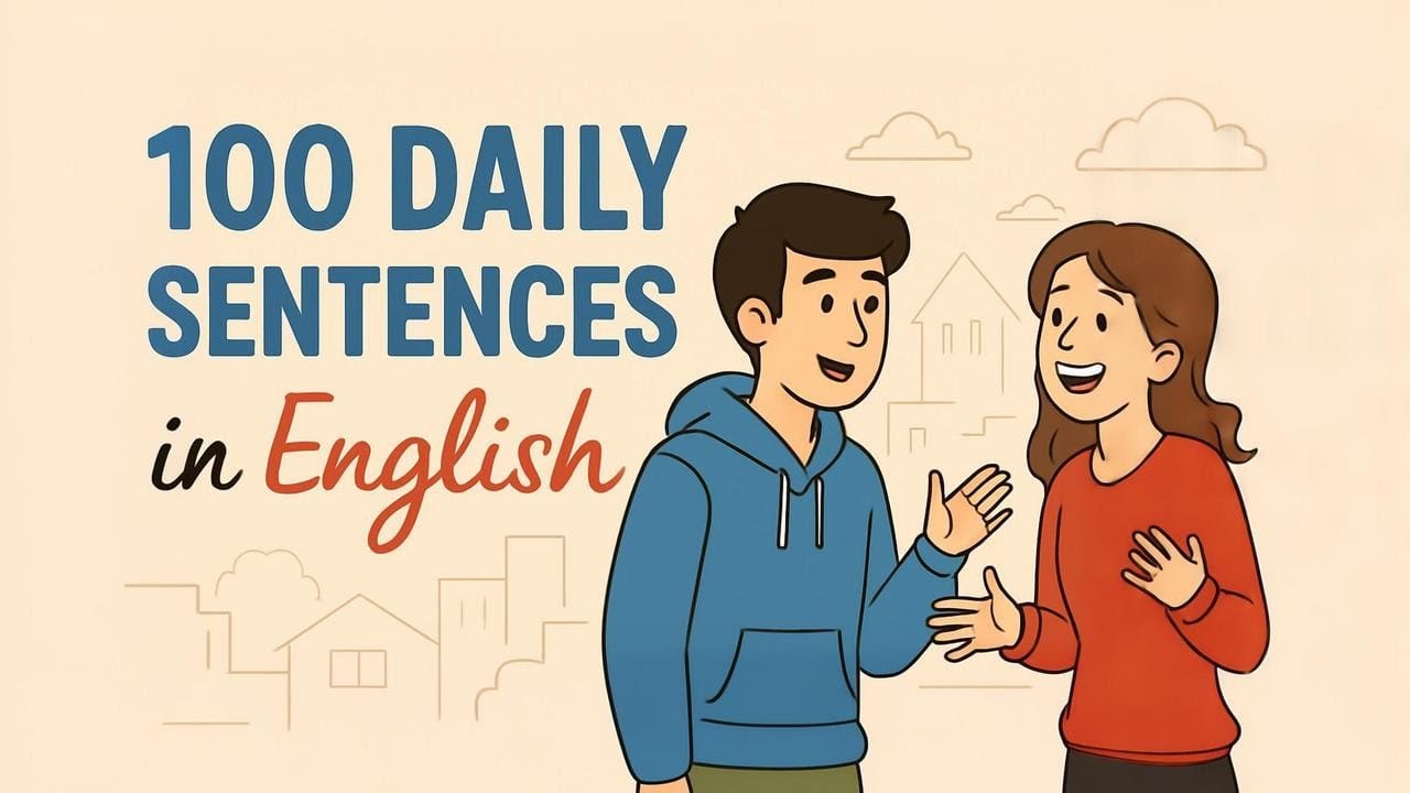 100 English Sentences for Daily Routine | Slow & Clear Listening ...