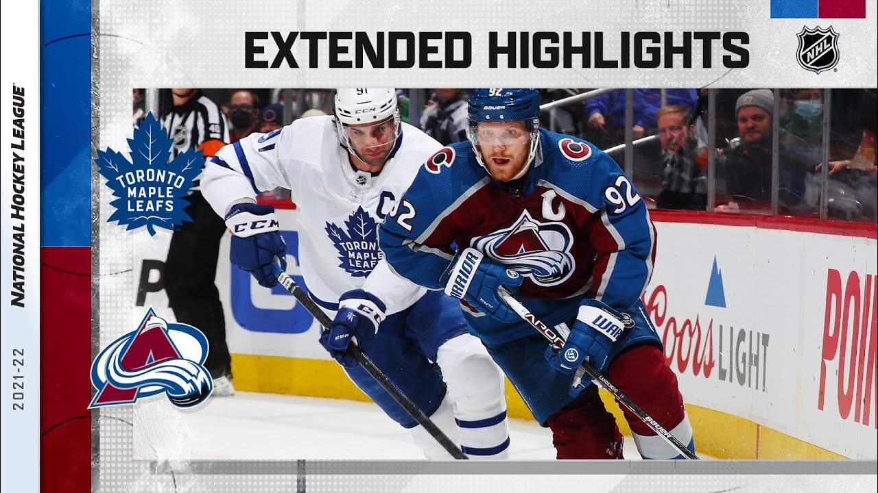 Toronto Maple Leafs vs Colorado Avalanche Jan 8, 2022 HIGHLIGHTS