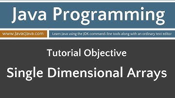 Learn Java Programming - Single Dimensional Array Tutorial