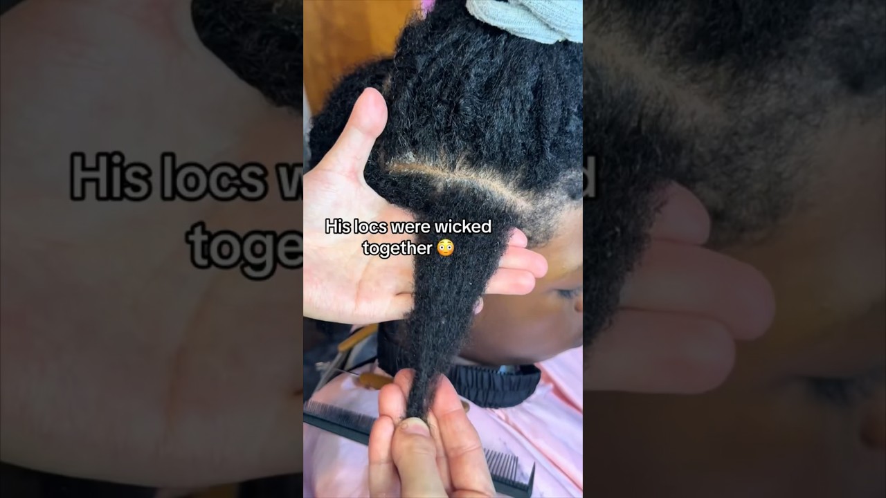 Separating a WICK and making it two locs! 😲🌴 