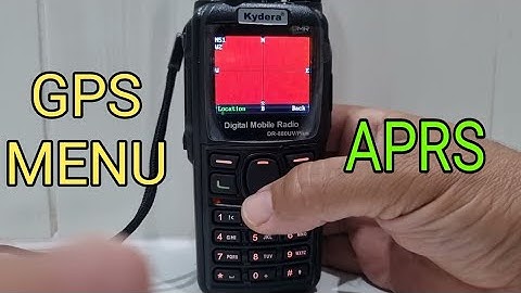 GPS/APRS Menu KYDERA 880/GD-88