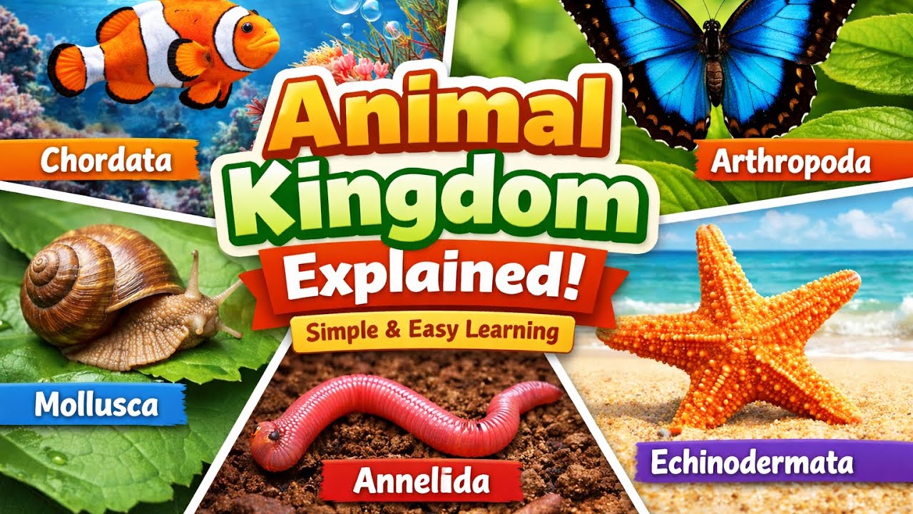 Царство животных | Царство животных и его типы | Простое объяснение для детей