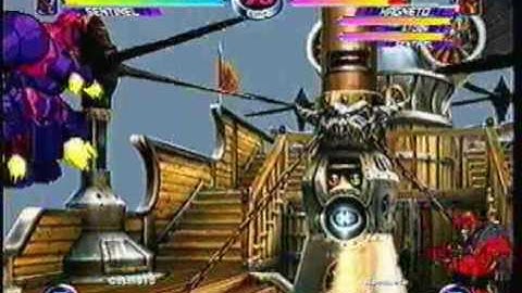 MvC2 Online (360): Gashi910 (Wolv/Ken/Sent) vs Brett (MSS) 1 .:11.14.09:.
