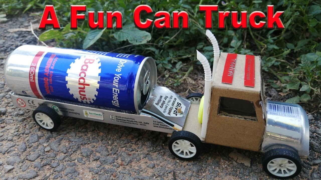 How to Make a Fun Can Truck with Cardboard/ DIY Fun Can Truck