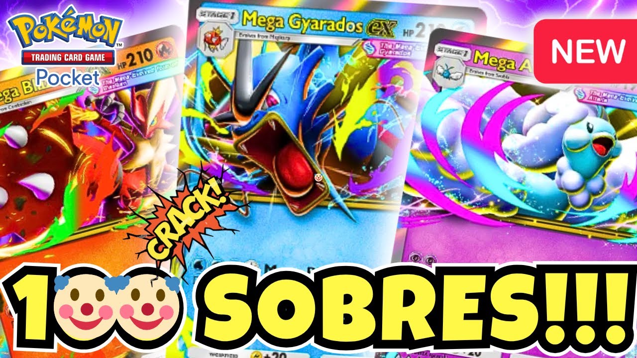 ¡100 SOBRES DE PURA SUERTE RNG! 💀 en Pokémon TCG Pocket! - YouTube