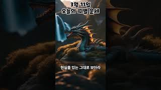 3월 11일 오늘의 띠별 운세_용띠 #shorts