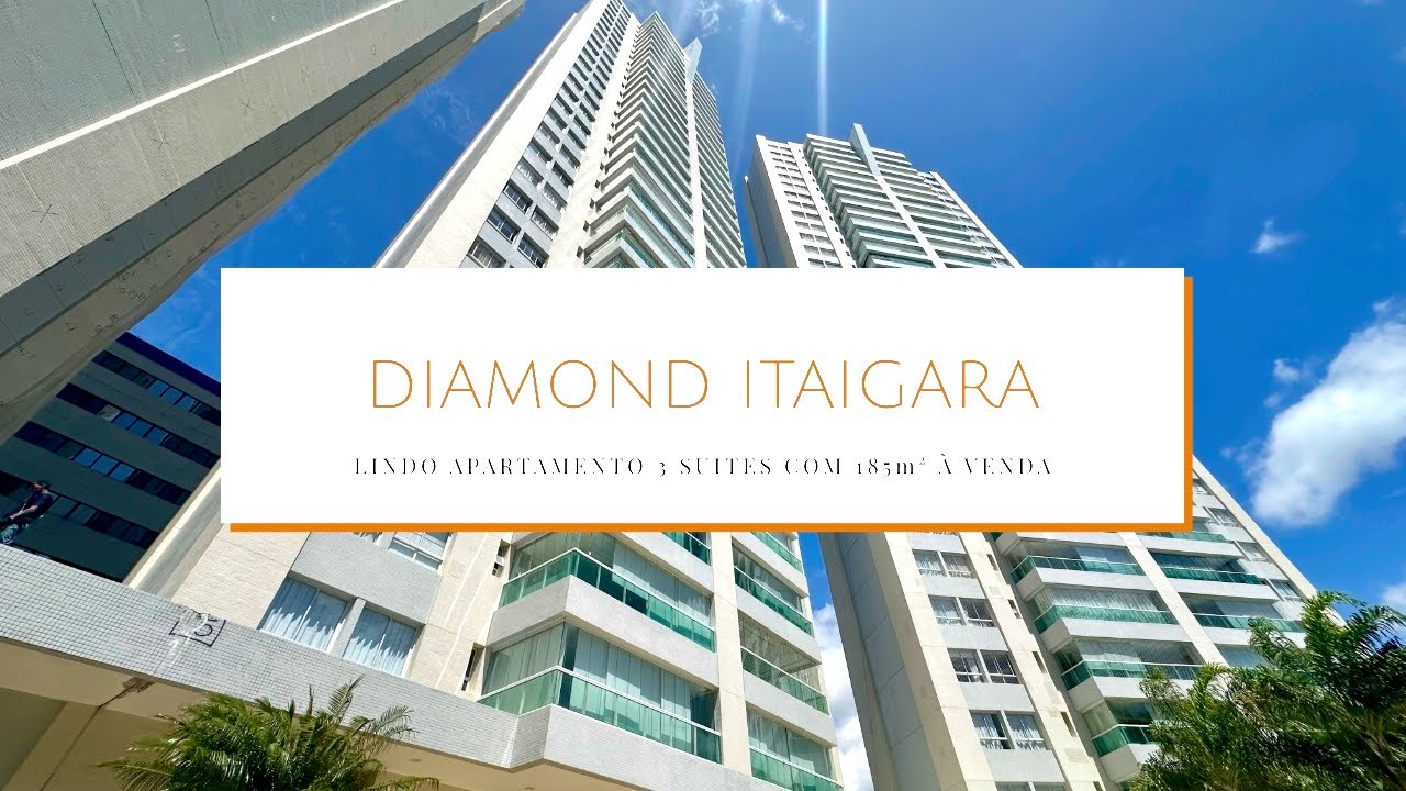LINDO APARTAMENTO 3 SUITES COM 185m² À VENDA NO DIAMOND ITAIGARA. 