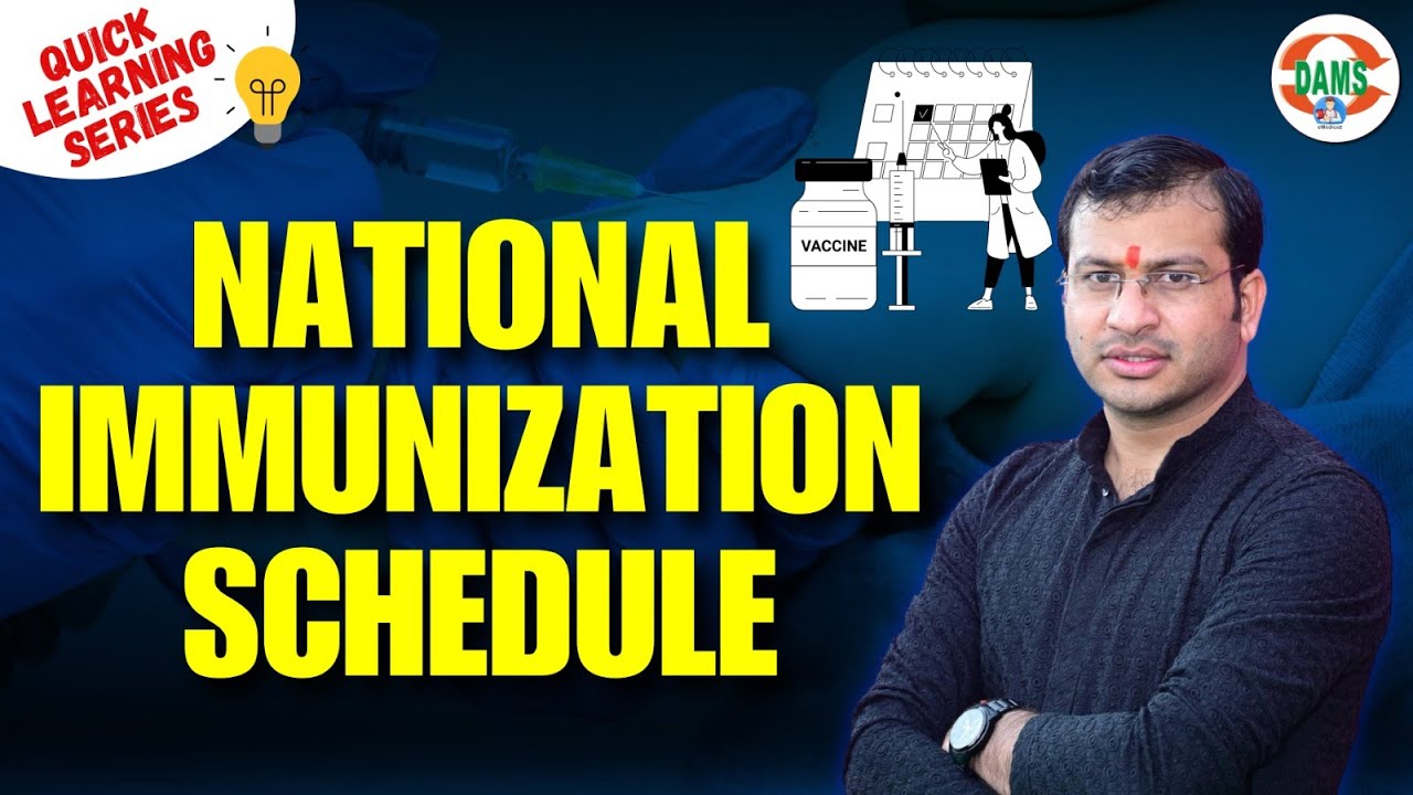 National Immunization Schedule | Quick Learning Series by Siddharth Sir | DAMS Nursing