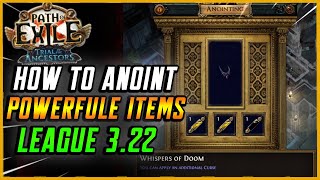 How to Anoint an Amulet in Path of Exile 3.22!