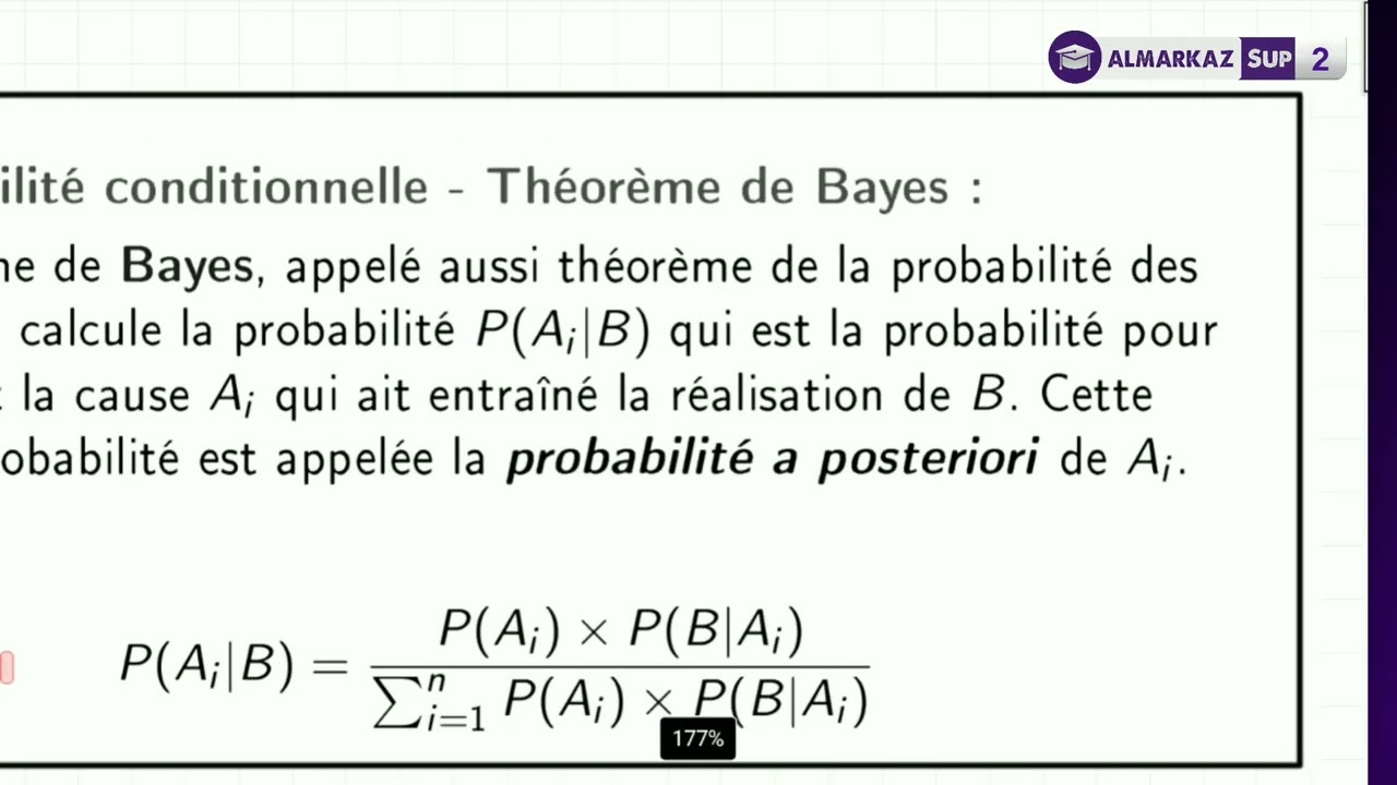 Probabilités et Statistiques | Probabilité Conditionnelle - Théorème de Bayes + Exercice