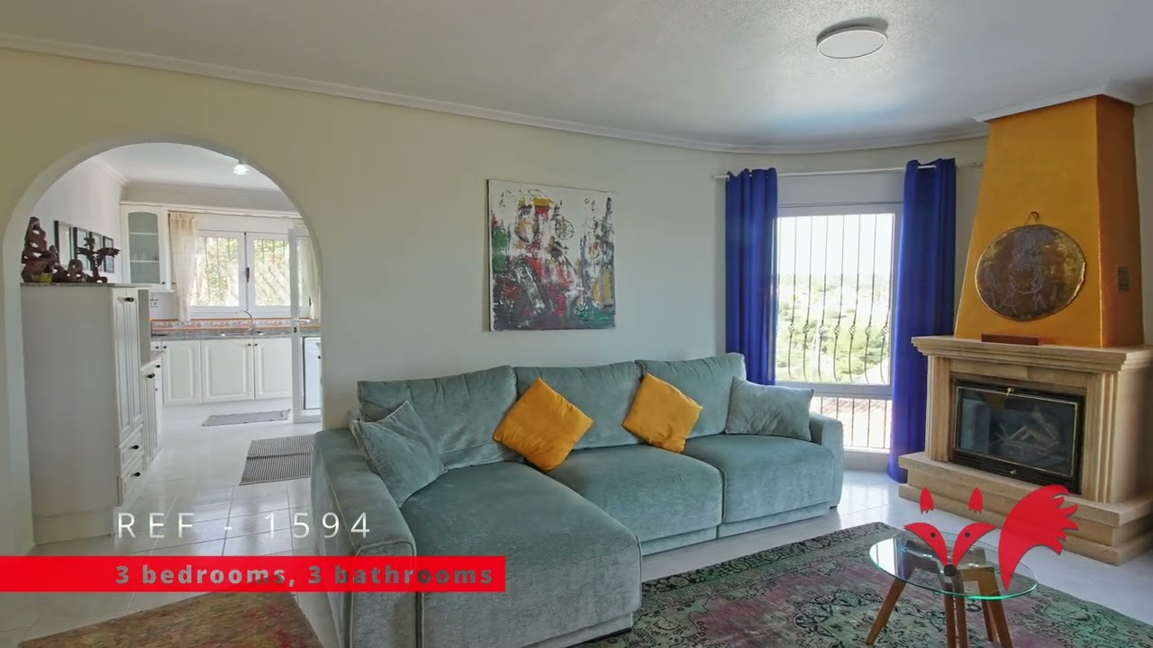 Ref 1594 - 3-bedroom villa with pool and stunning views, Las Comunicaciones, San Miguel de Salinas