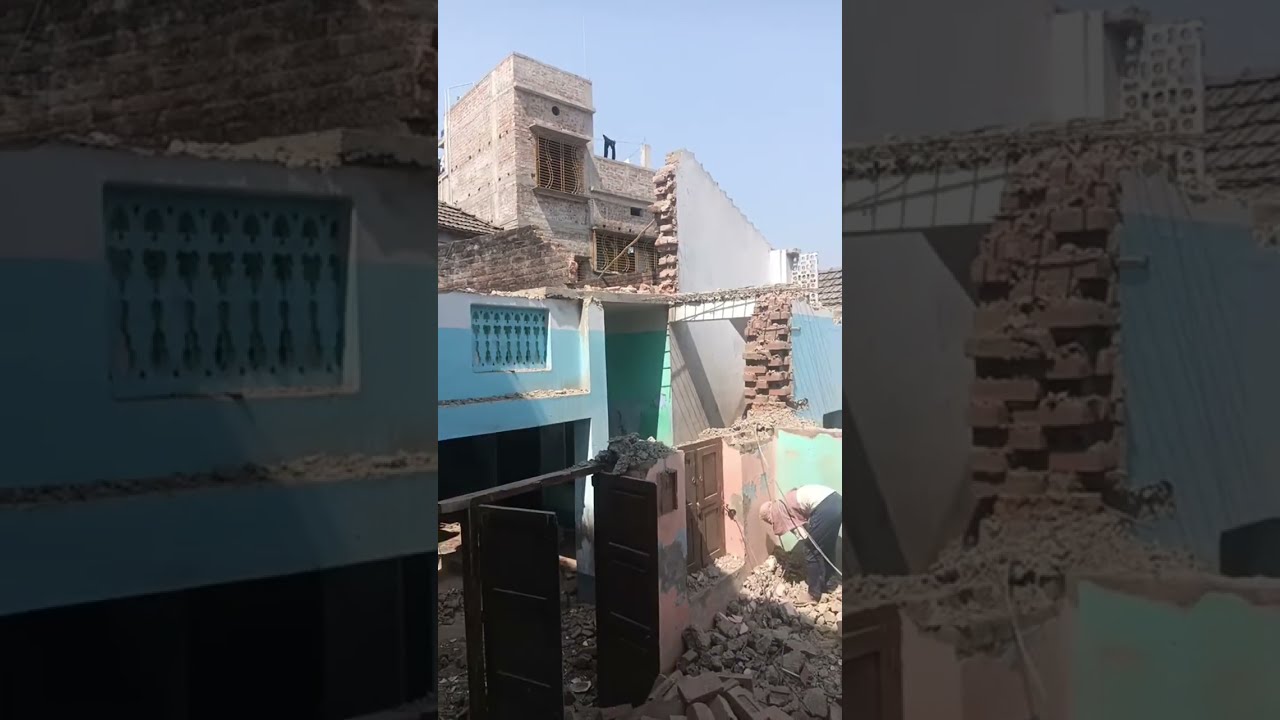 Slab Cutting Work is live 100 sal purane ghar wall torfor karne ka tarika or machine platform