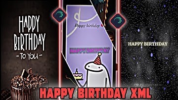 HAPPY BIRTHDAY |3D Birthday Wish New XML File 🎟️|Birthday XML Preset #alightmotion | @AriyanEdit