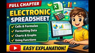 CLASS 9 ELECTRONIC SPREADSHEET CBSE NCERT IT