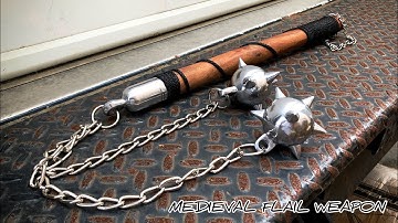 Medieval Weapon   Two Ball Battle Mace Flail