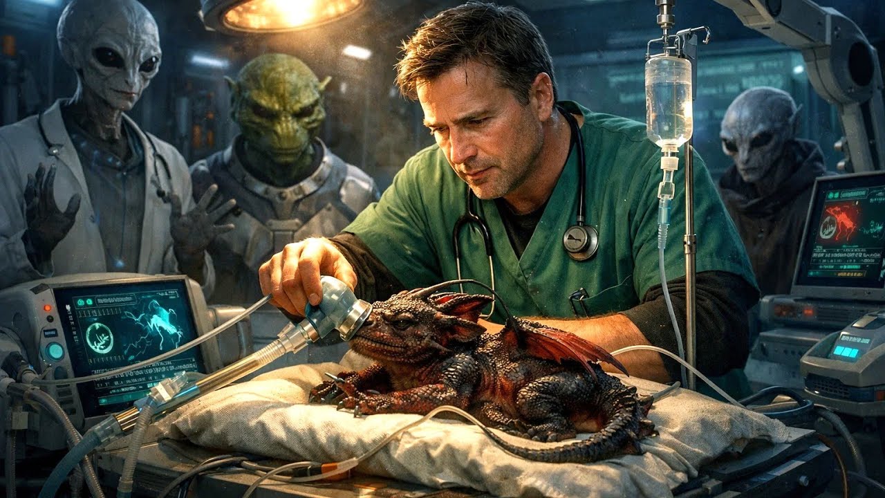Every Alien Medic Walked Away from the Dragon Newborn — One Human Vet Stayed| HFY | Dragon Stories |