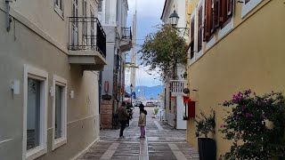 Walking Greece tour | The first capital of Greece, Nafplio| 4K 60 fps HDR