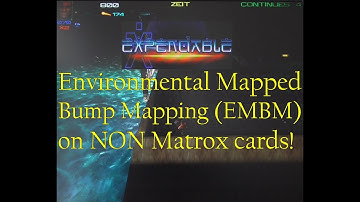Expendable Environmental Mapped Bump Mapping (EMBM) on GeForce 4 Ti 4200