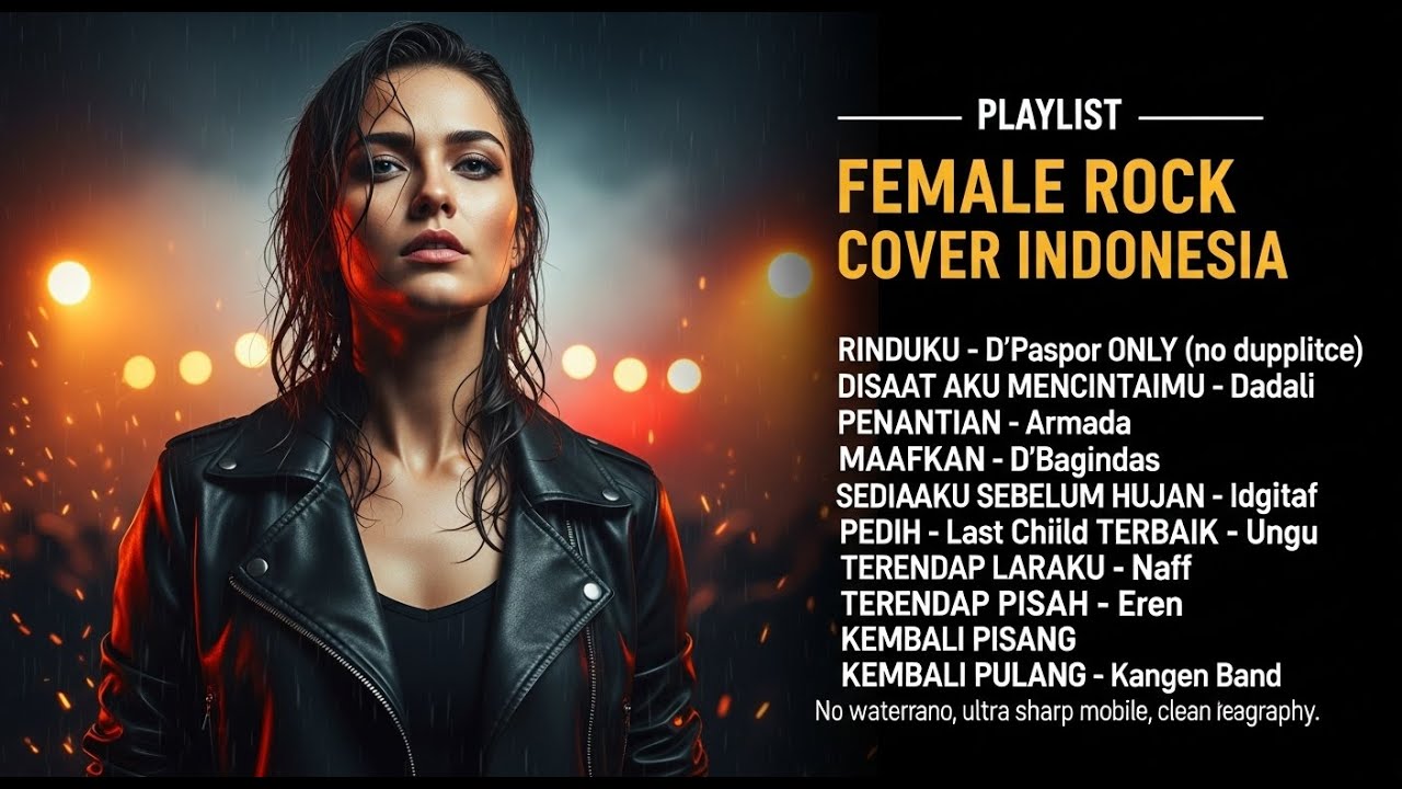 10 Lagu Sedih Indonesia Versi FEMALE ROCK Hard