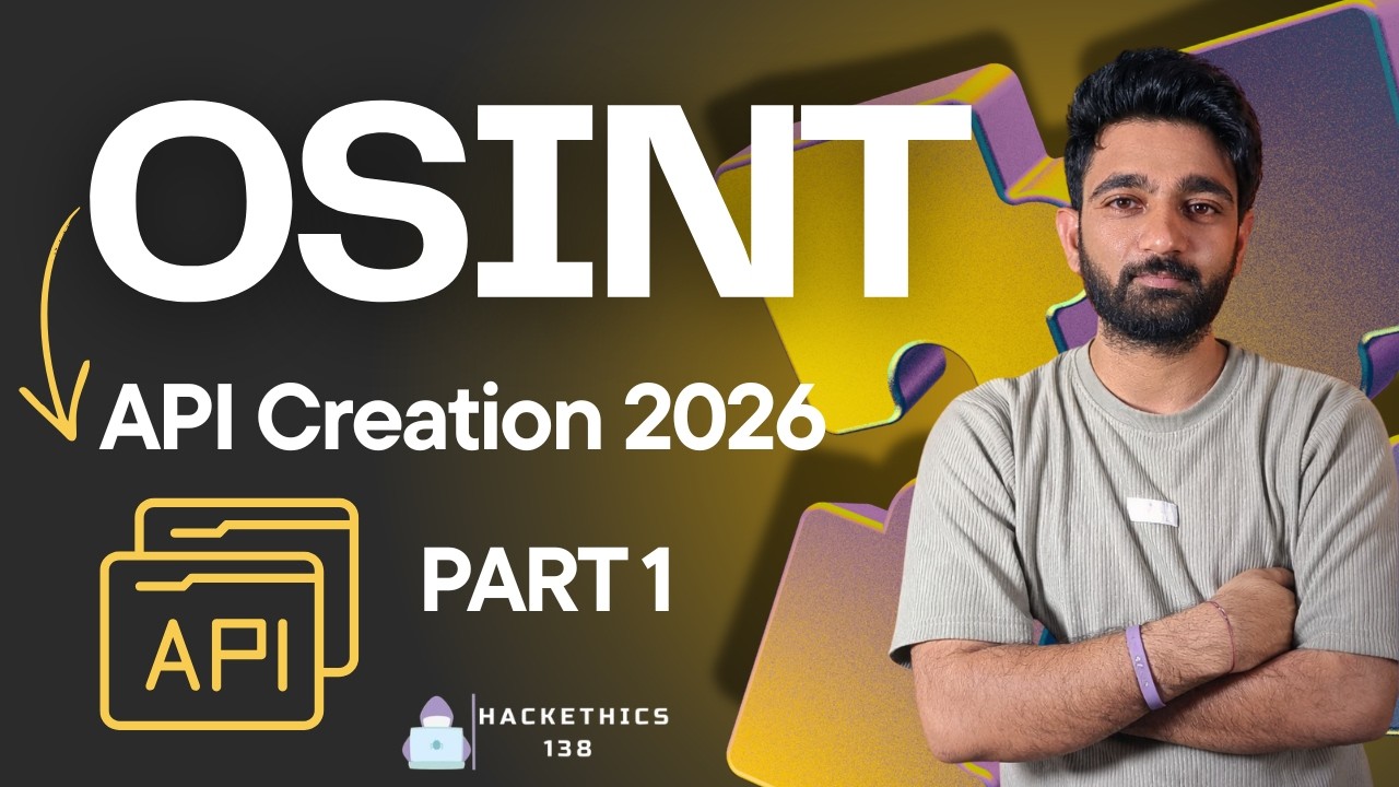 ⁣“0SINT API Creation Tutorial | Part 1| Educational Training Demo (Cybersecurity 2026)”