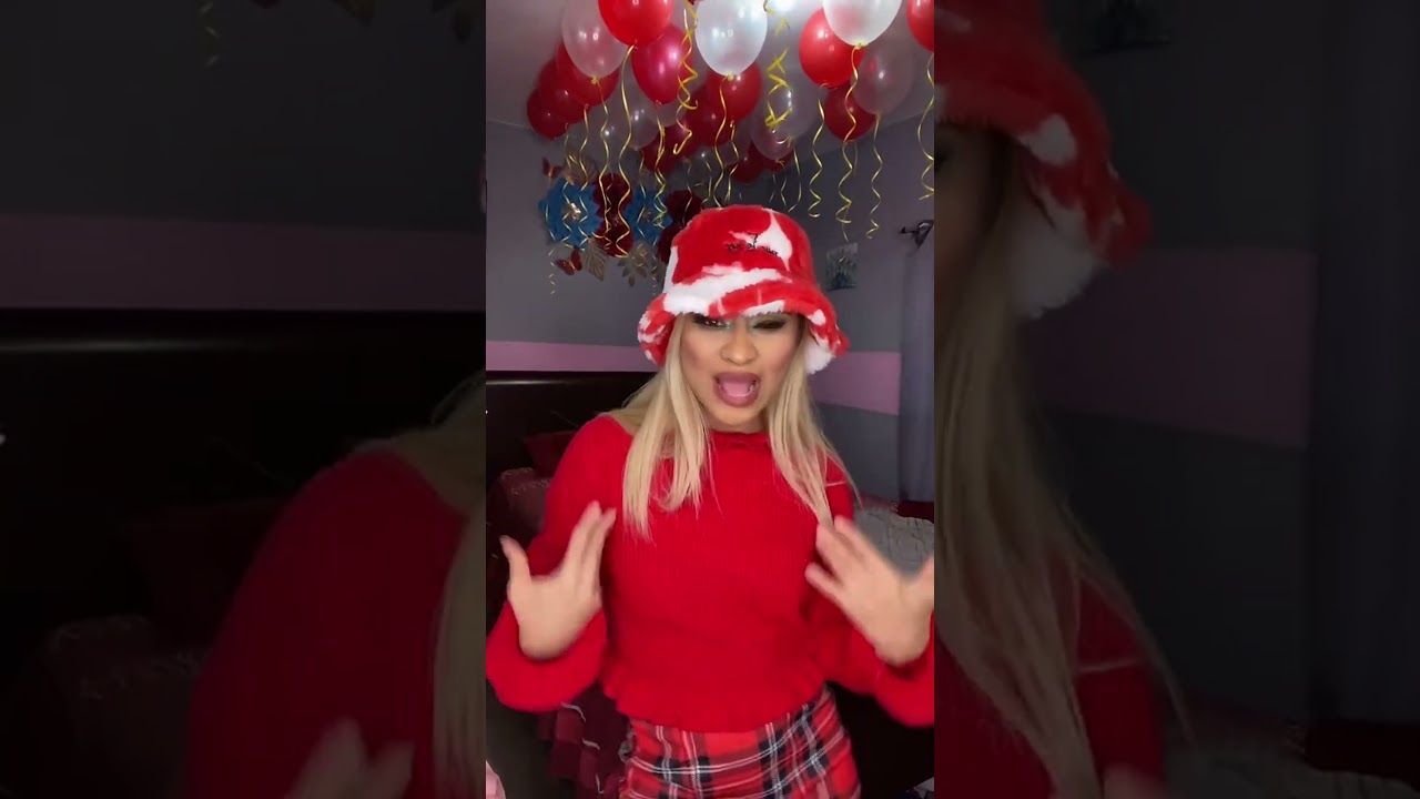 Dancing in Red: Fun Home Celebration with Balloons