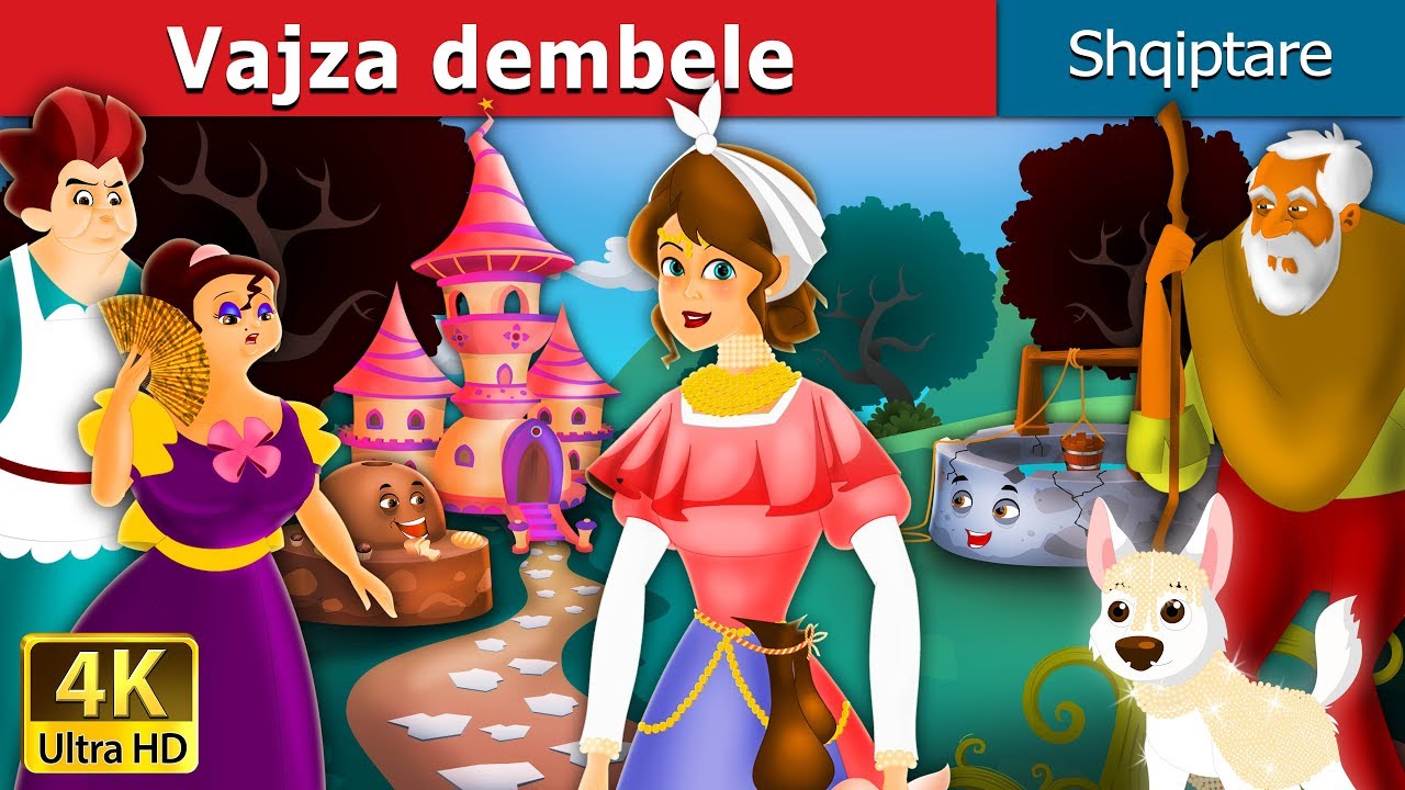 Vajza dembele  Lazy Girl in Albanian   AlbanianFairyTales