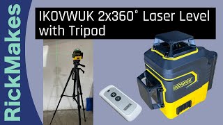 IKOVWUK 2x360° Laser Level with Tripod