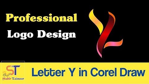 Professional logo Design letter Y in Corel Draw | @SabirTaimoor