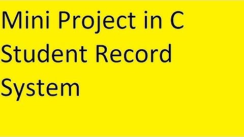 "Students Record using Array Structure " C Programming Lab [VTU] Syllabus