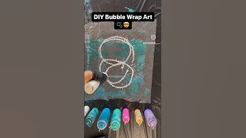 🤯🫧 DIY Bubble Wrap Abstract Art