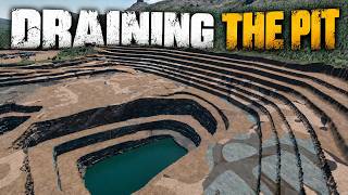 Draining A Massive Open Pit Mine Out Of Ore Timelapse