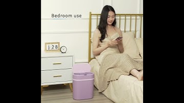 Battery Smart Automatic Sensor Trash Can 12L Plastic Waste Bins