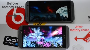 HTC One M8 Antutu Benchmark (before and after factory reset)