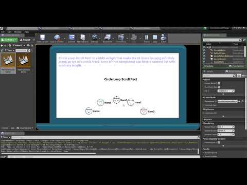 UE4 UMG Circle Loop Scroll Rect