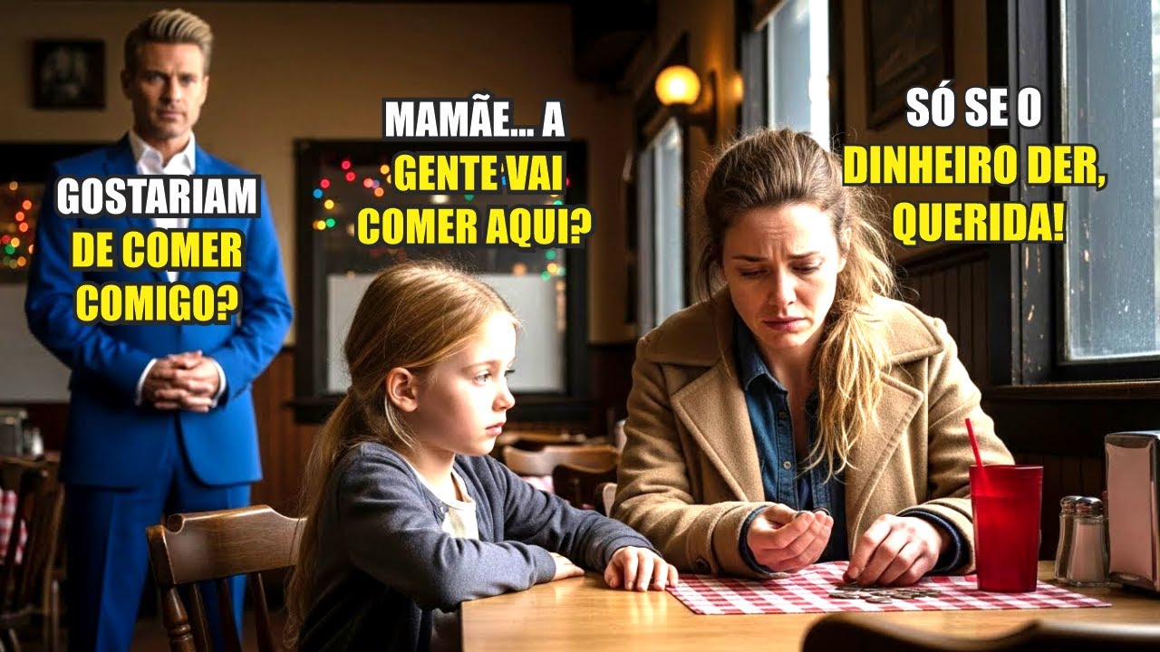 PAI BILIONÁRIO SOZINHO NO NATAL VÊ MÃE POBRE CONTANDO MOEDAS E SUA REAÇÃO MUDA TUDO