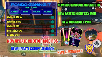 NEW UPDATE MOD MENU ROS SCRIPT AIMLOCK 100% ASSETS NIGHT SKY CHARACTER PINK|BY PANDA GAMING IT