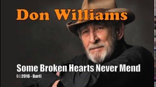 Video thumbnail of "Don Williams - Some Broken Hearts Never Mend (Karaoke)"