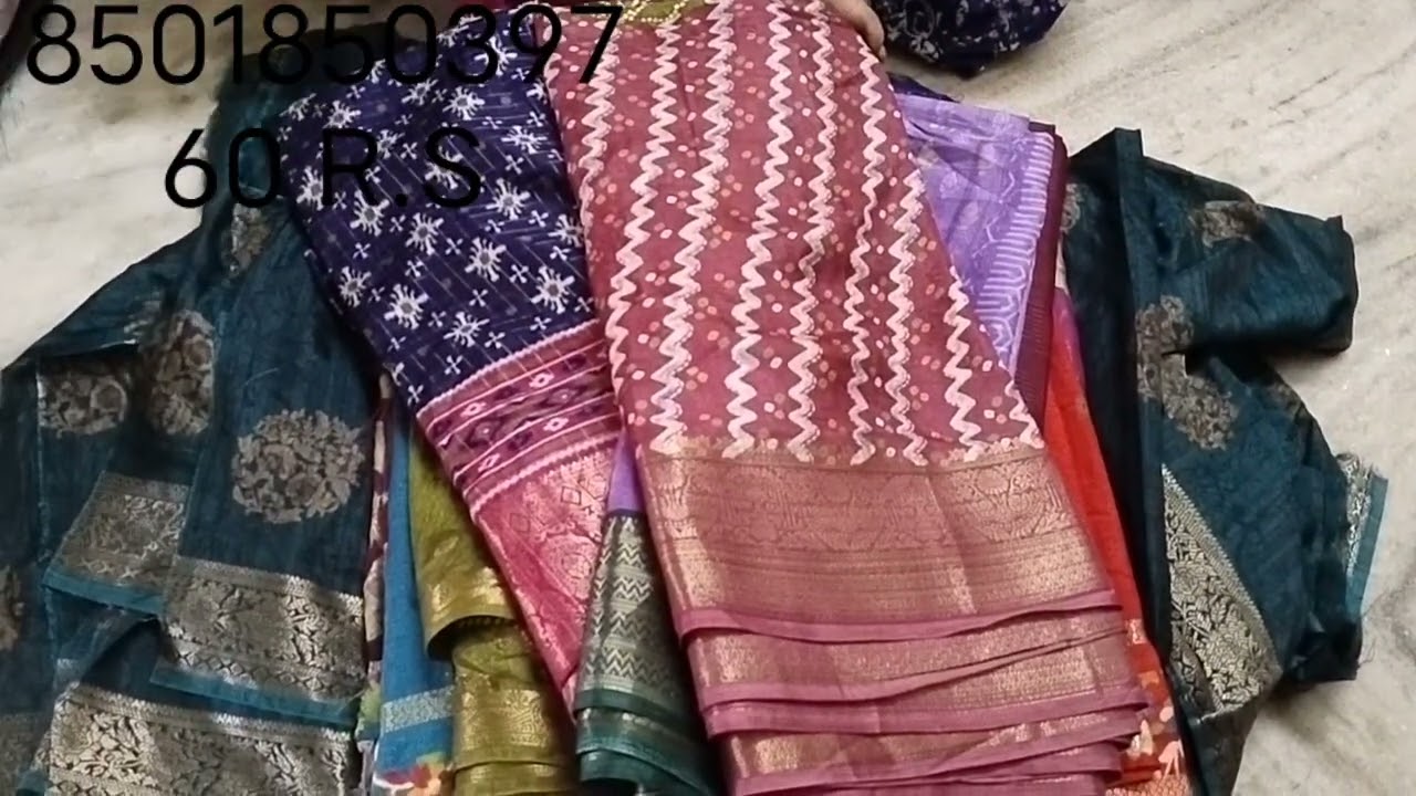 Branded ❤️ 3 cut sarees ♥️ only 60 rupees ❤️ 8501850397