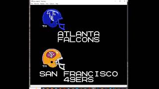 Tecmo Super Bowl Regular Season Week 7 Falcons Season Falcons vs 49ers And Scores And Standings