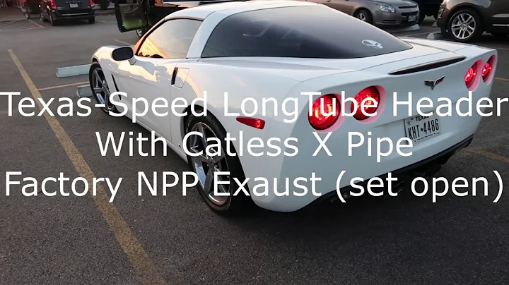 C6 LS3 Corvette Texas-Speed LongTube Headers and Catless X Pipe. Idle, Drive Away, and Rolling Shots