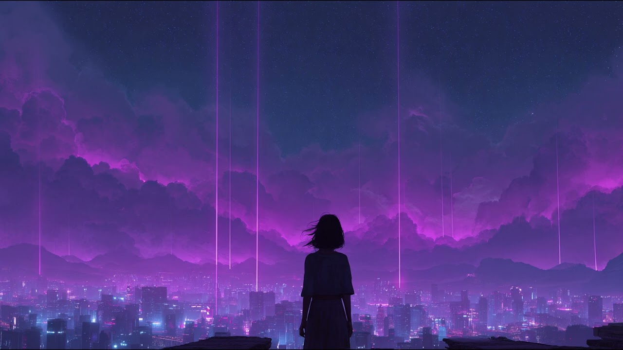 Signals Under Violet Skies | Cinematic Synthwave