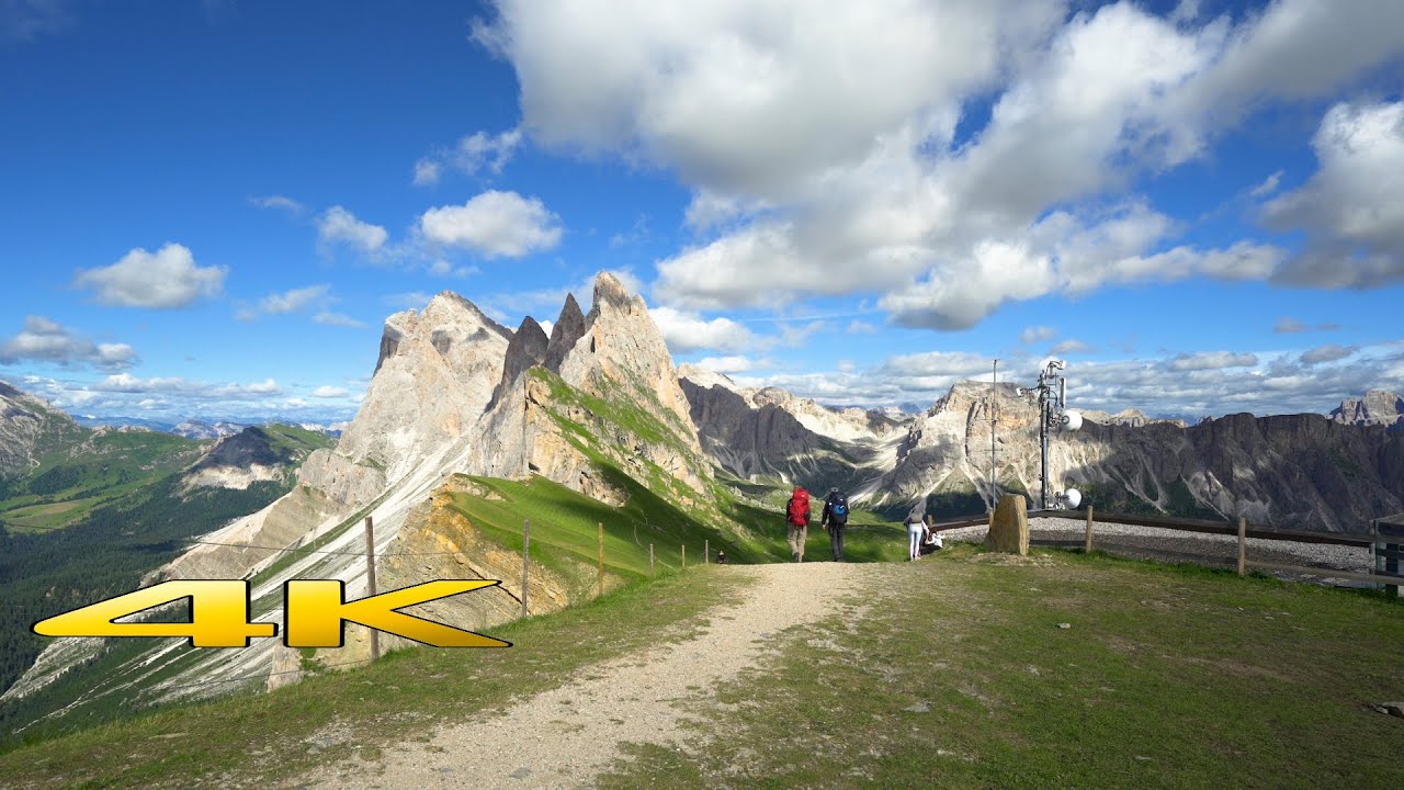 Dolomites Seceda Puez Odle Hike Italy 4K 🇮🇹