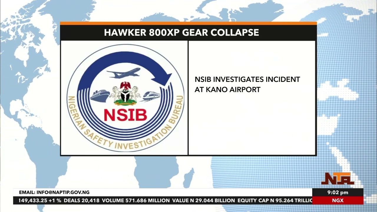 Национальное бюро расследований (NSIB) расследует инцидент с передней стойкой шасси самолета Hawk...