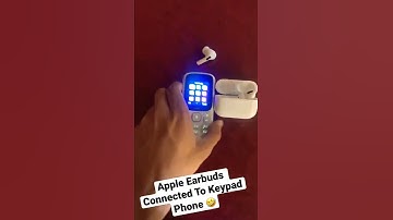 EARBUDS CONNECTED TO KEYPAD PHONE 🤣🔥#tech #airbuds #keypadmobile  #comedy #comedyshorts