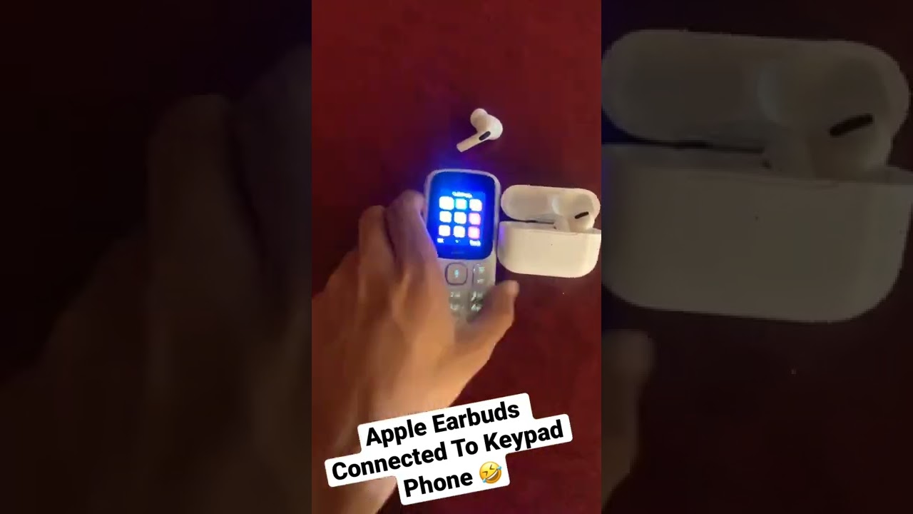 EARBUDS CONNECTED TO KEYPAD PHONE 🤣🔥