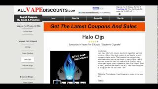 Halo E Cig Coupons - Working Electronic Cigarette Coupons
