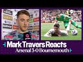 "HE DANGLES HIS LEG OUT" | Mark Travers | Arsenal 3-0 Bournemouth | Premier League